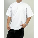 تیشرت بیسیک قواره آزاد پارچه دو نخ ضخیم سفید