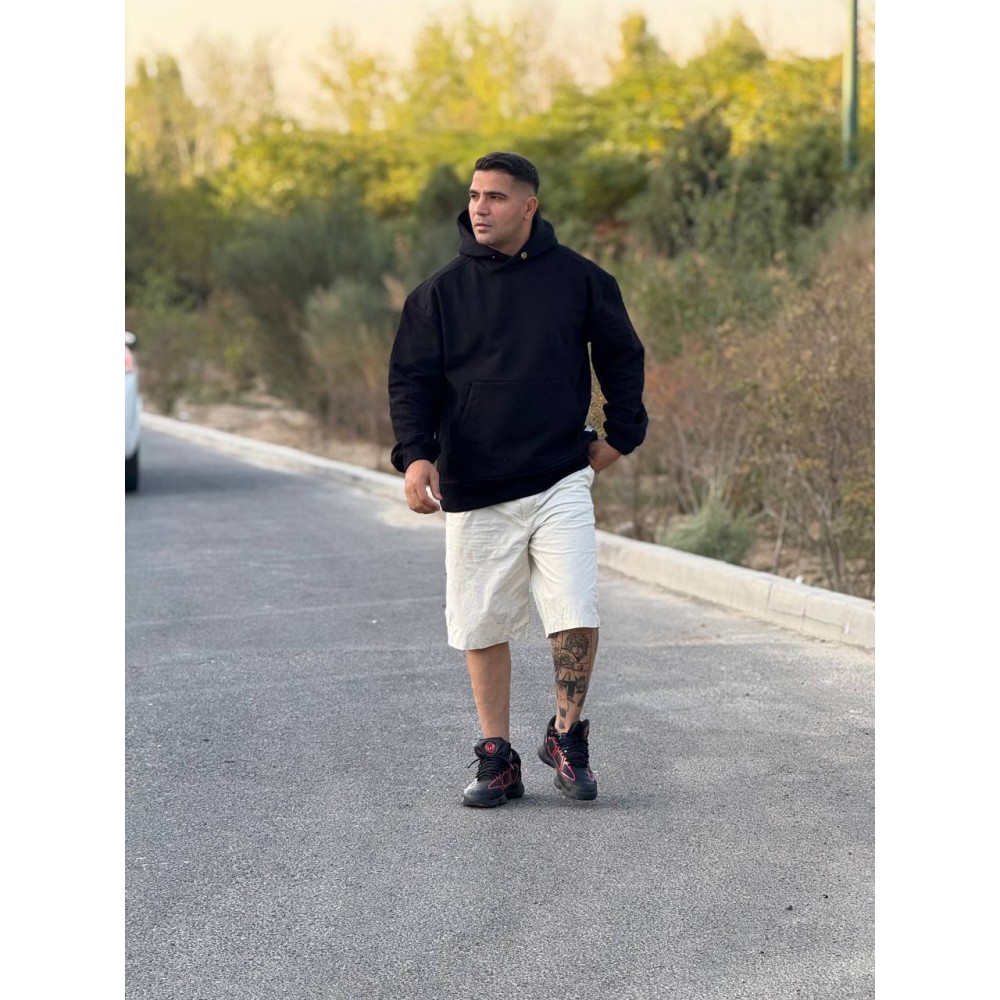 هودی بیسیک مشکی برند رترو اورجینال