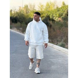 هودی بیسیک سفید برند رترو اورجینال