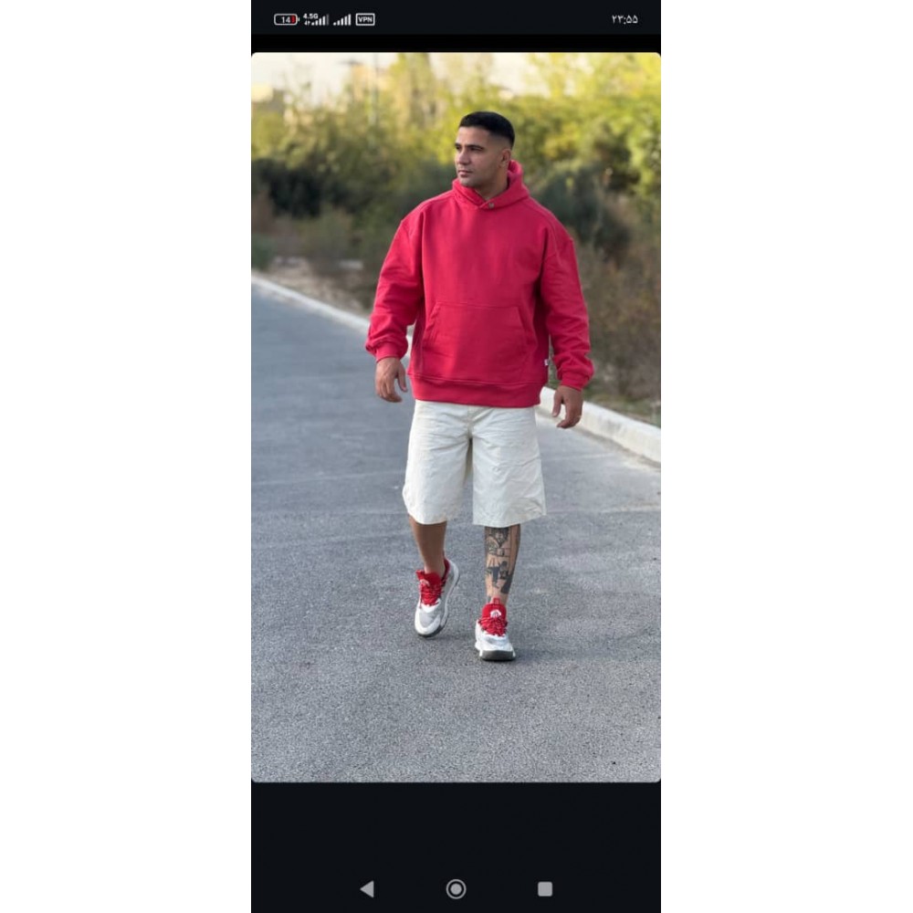 هودی بیسیک قرمز برند رترو اورجینال