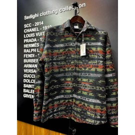 پیراهن پشمی کشمیر طرح دار گیلیمی کد3