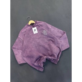 دورس سه نخ سنگشور گلدوزی پارچه خارجی بنفش